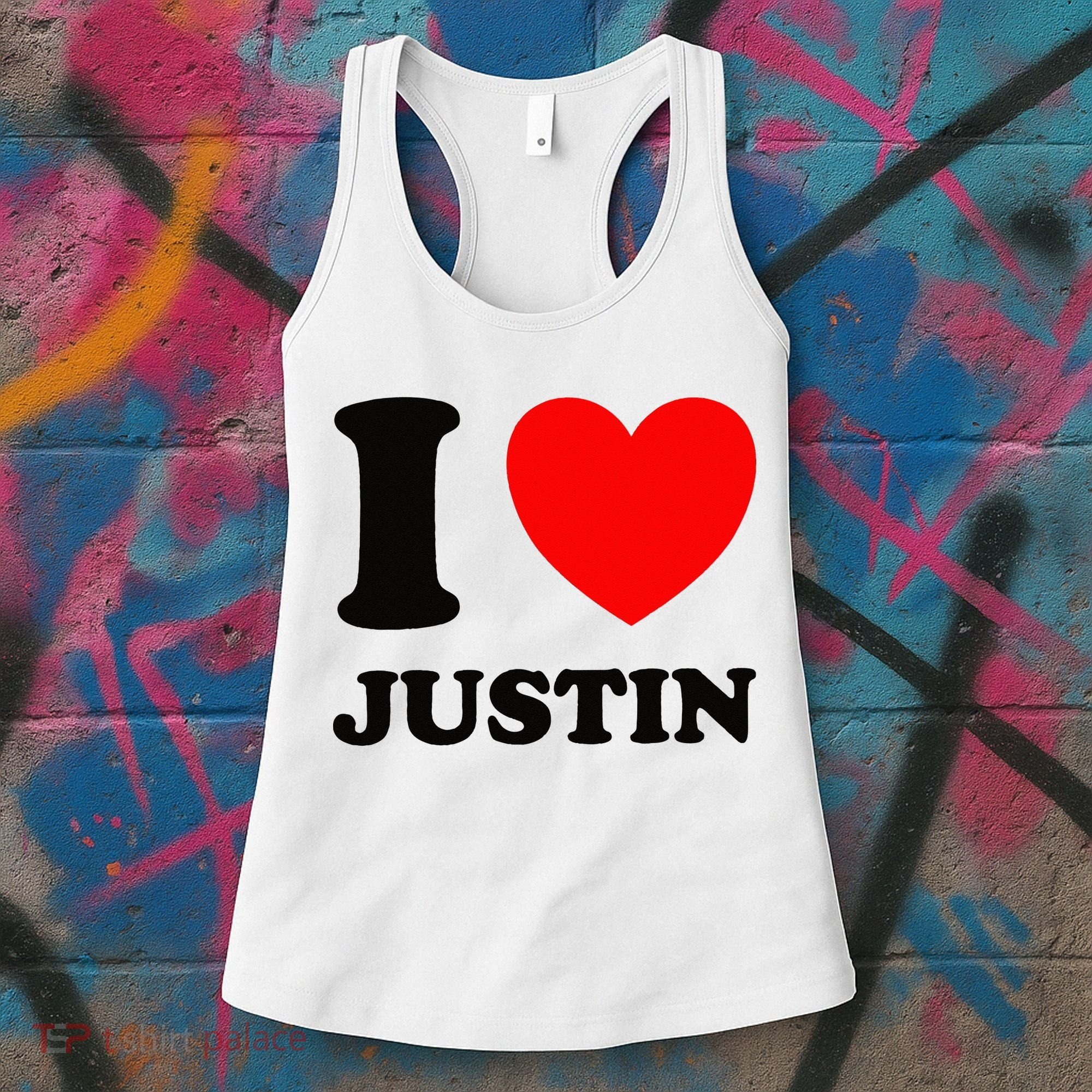 I Love Justin Women's Tank Top