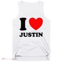 I Love Justin Tank Top thumb 0