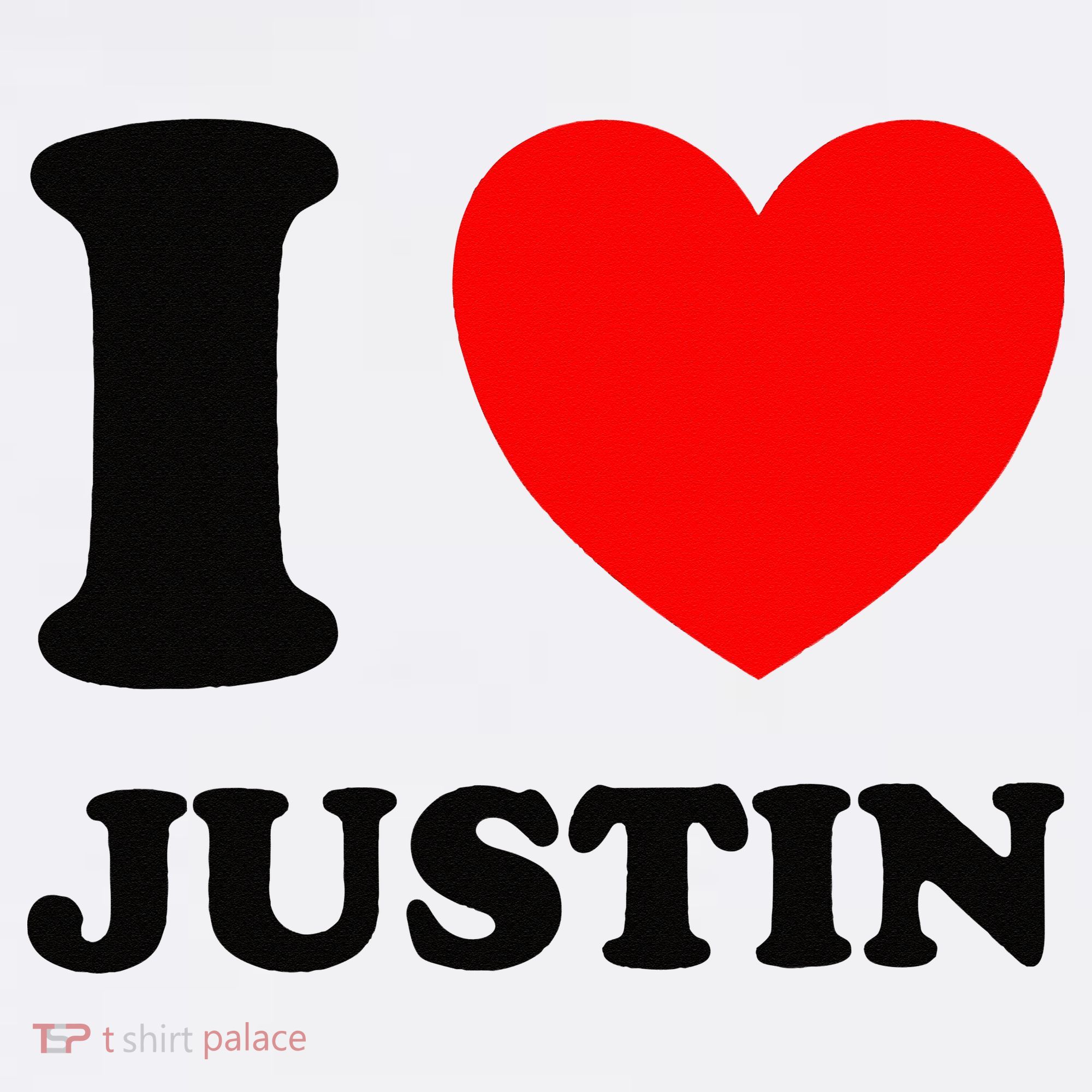 I Love Justin Toddler T-Shirt
