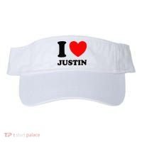 I Love Justin Visor thumb 0