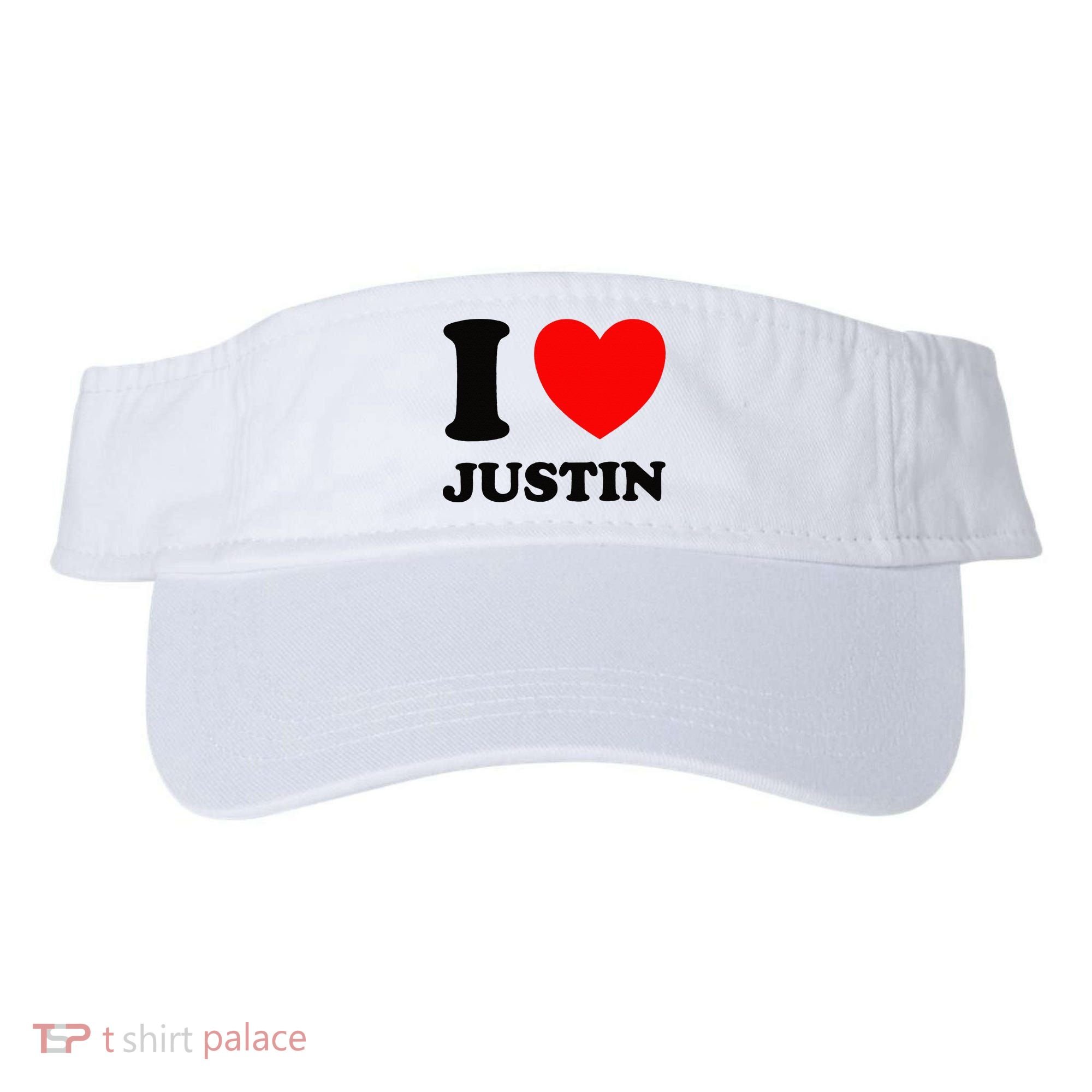 I Love Justin Visor