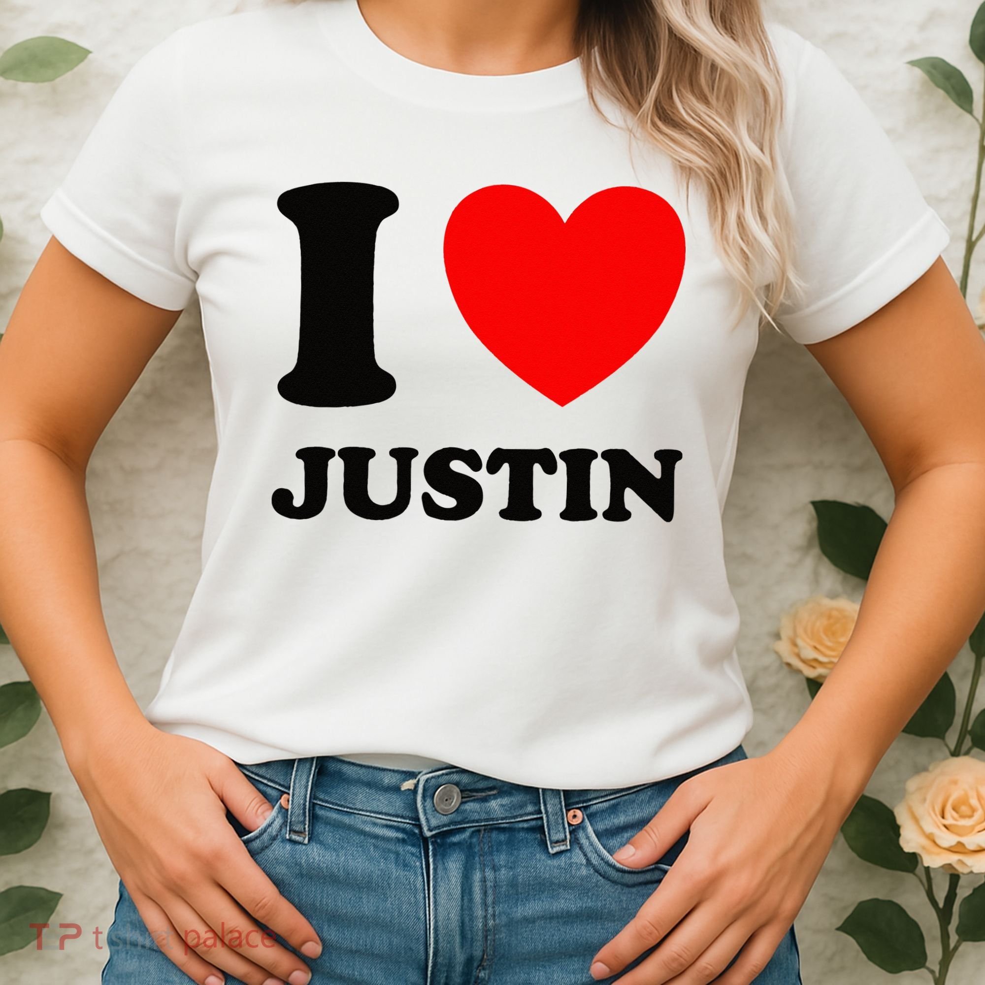 I Love Justin Women's T-Shirt