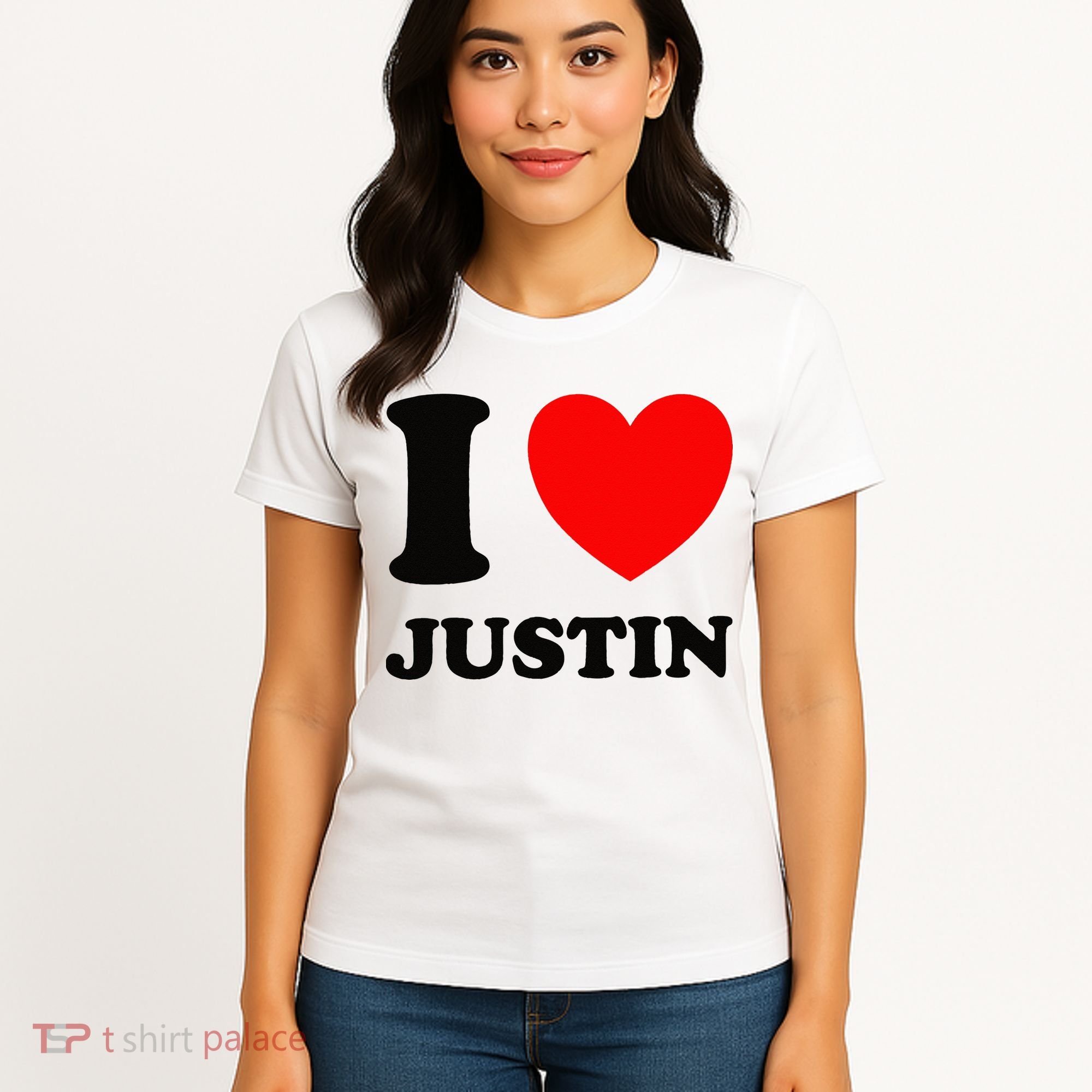 I Love Justin Women's T-Shirt