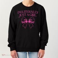 IM Literally Just A Girl Coquette Bow Women's Sweatshirt thumb 0