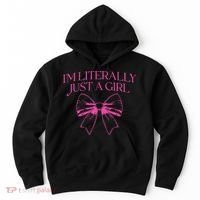 IM Literally Just A Girl Coquette Bow Hoodie thumb 0