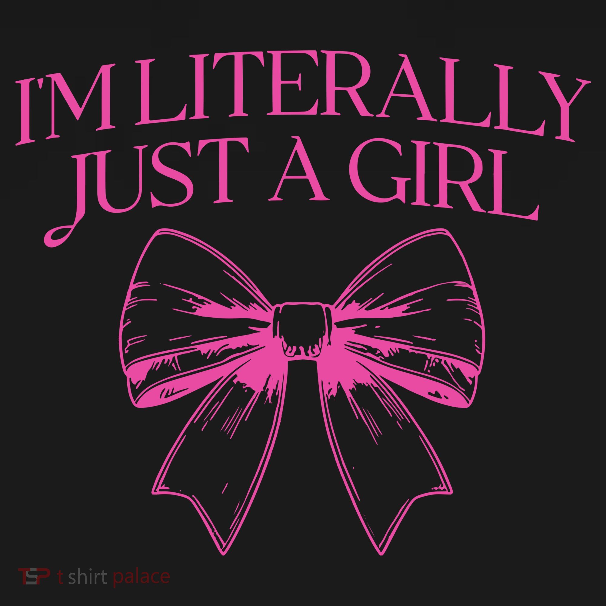 IM Literally Just A Girl Coquette Bow Sweatshirt