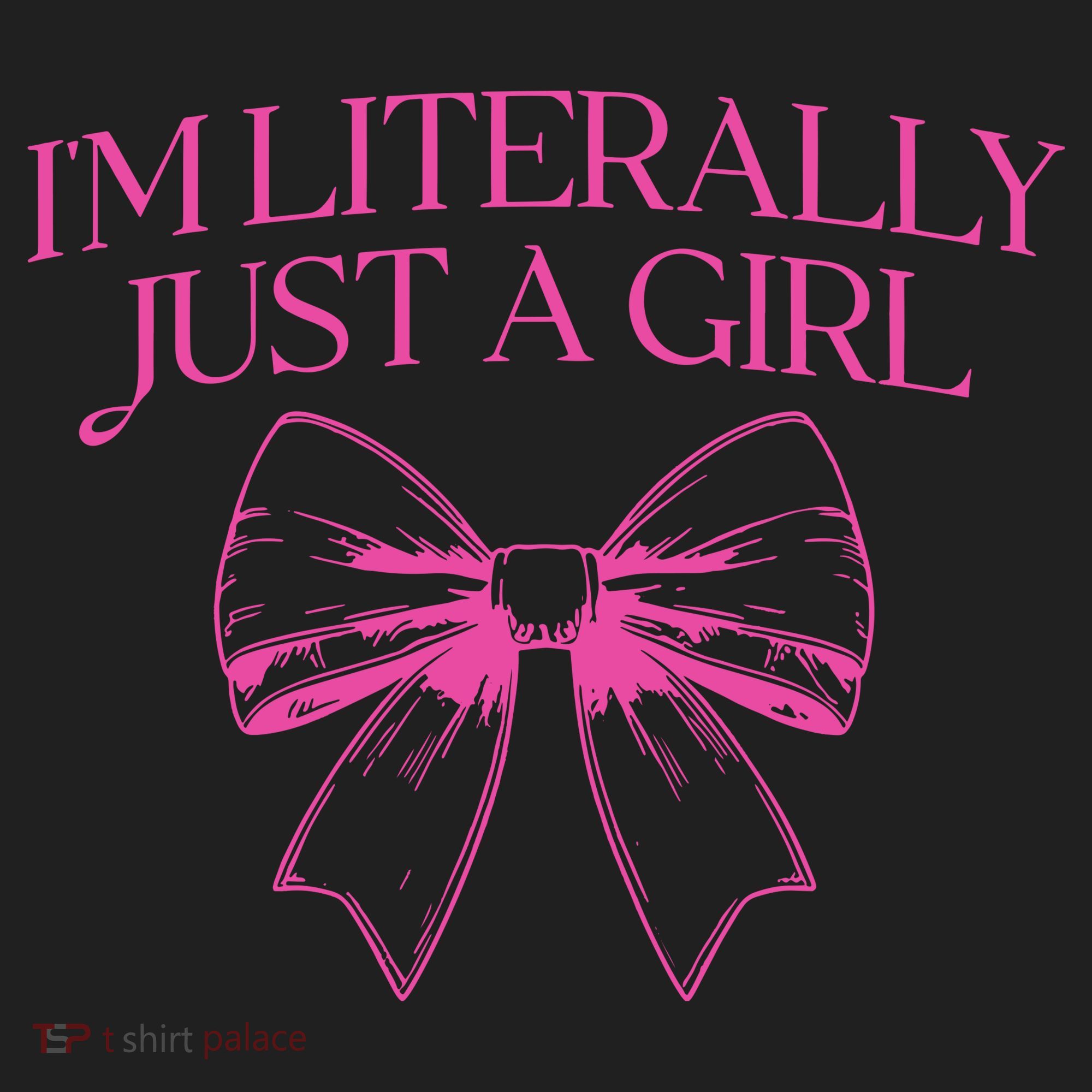 IM Literally Just A Girl Coquette Bow Beanie