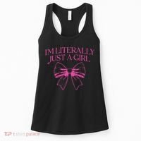 IM Literally Just A Girl Coquette Bow Women's Tank Top thumb 0