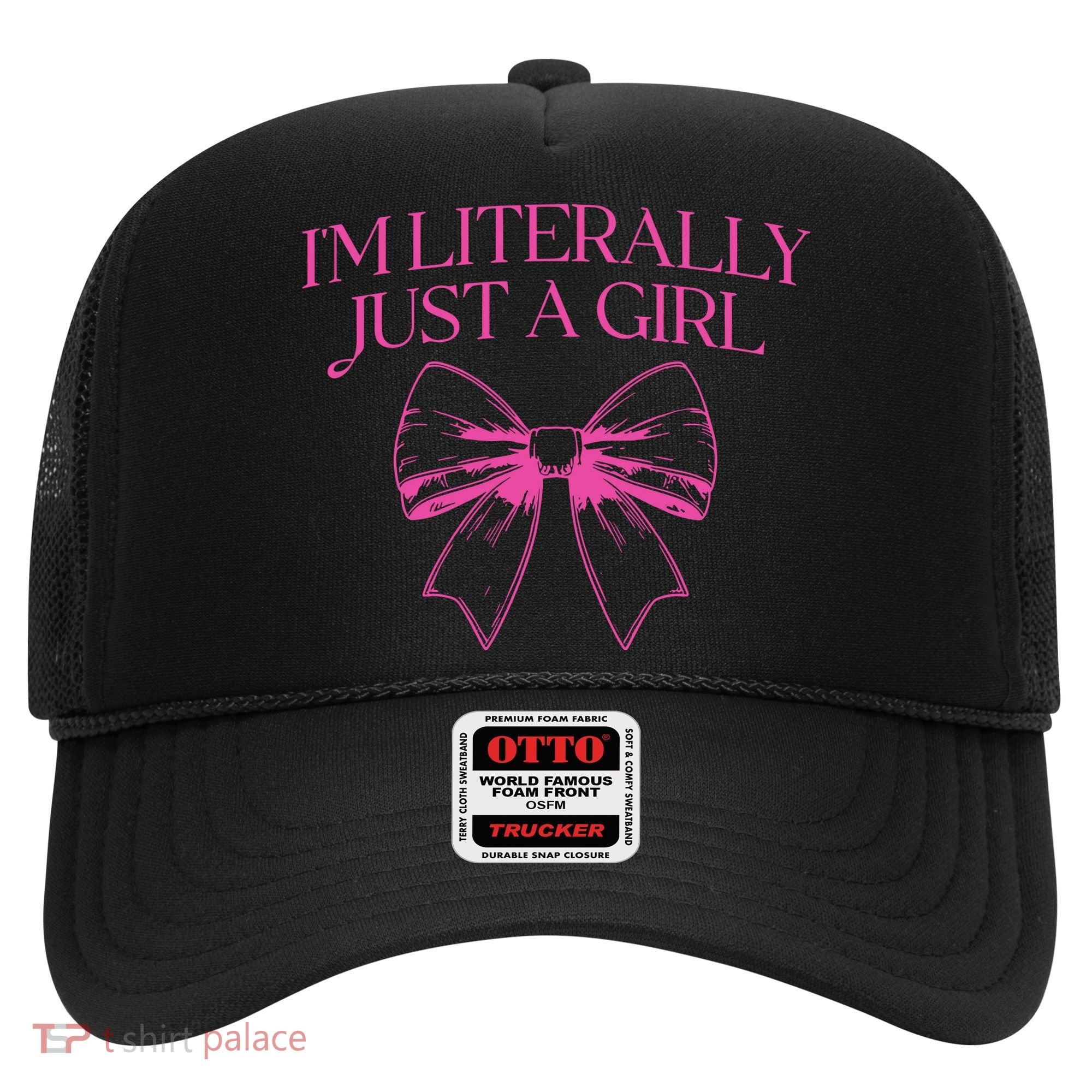 IM Literally Just A Girl Coquette Bow Hat
