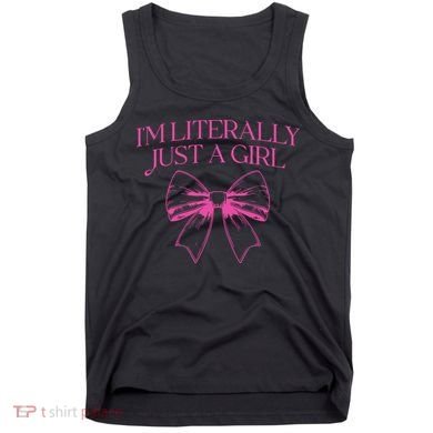 IM Literally Just A Girl Coquette Bow Tank Top
