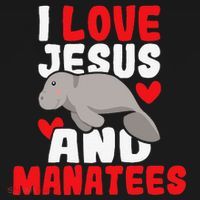 I Love Jesus And Manatees Animal Lover Zookeeper Zoologist Women's Tank Top thumb 5