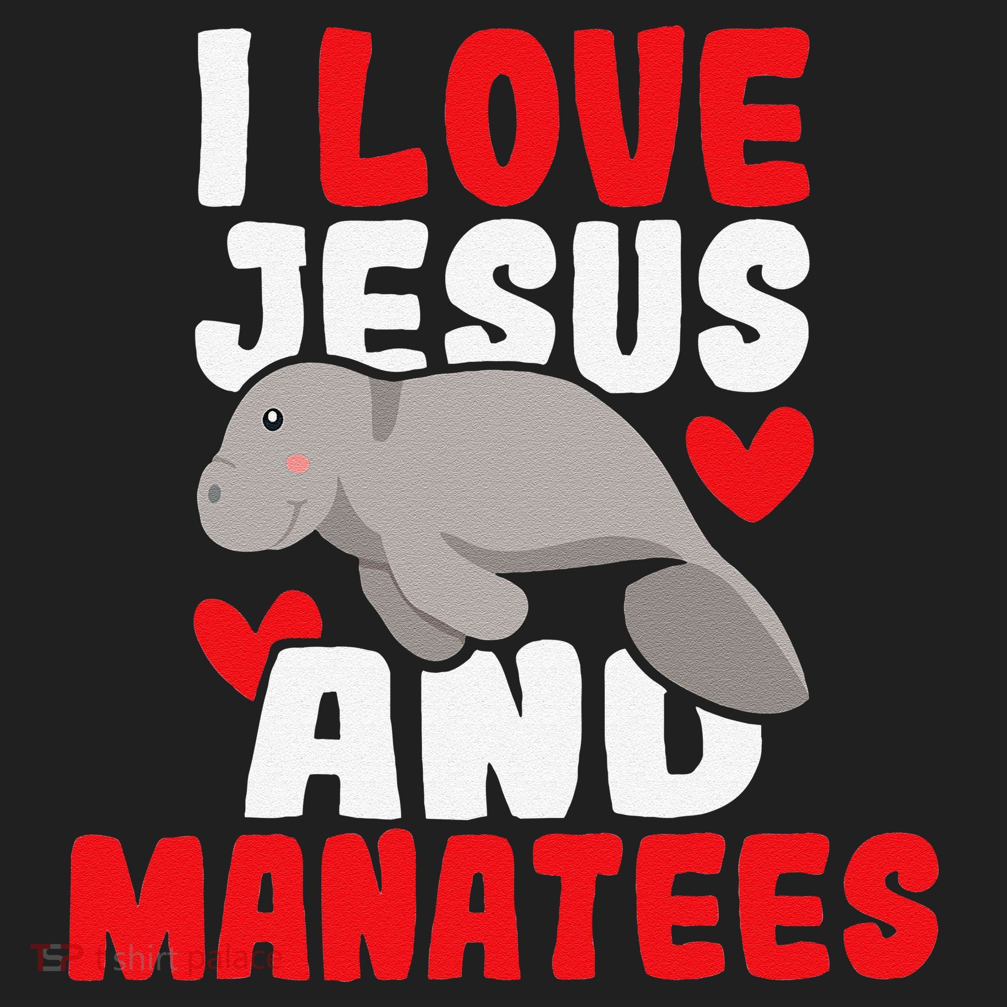 I Love Jesus And Manatees Animal Lover Zookeeper Zoologist Golf Towel