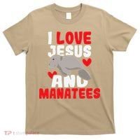 I Love Jesus And Manatees Animal Lover Zookeeper Zoologist T-Shirt thumb 0