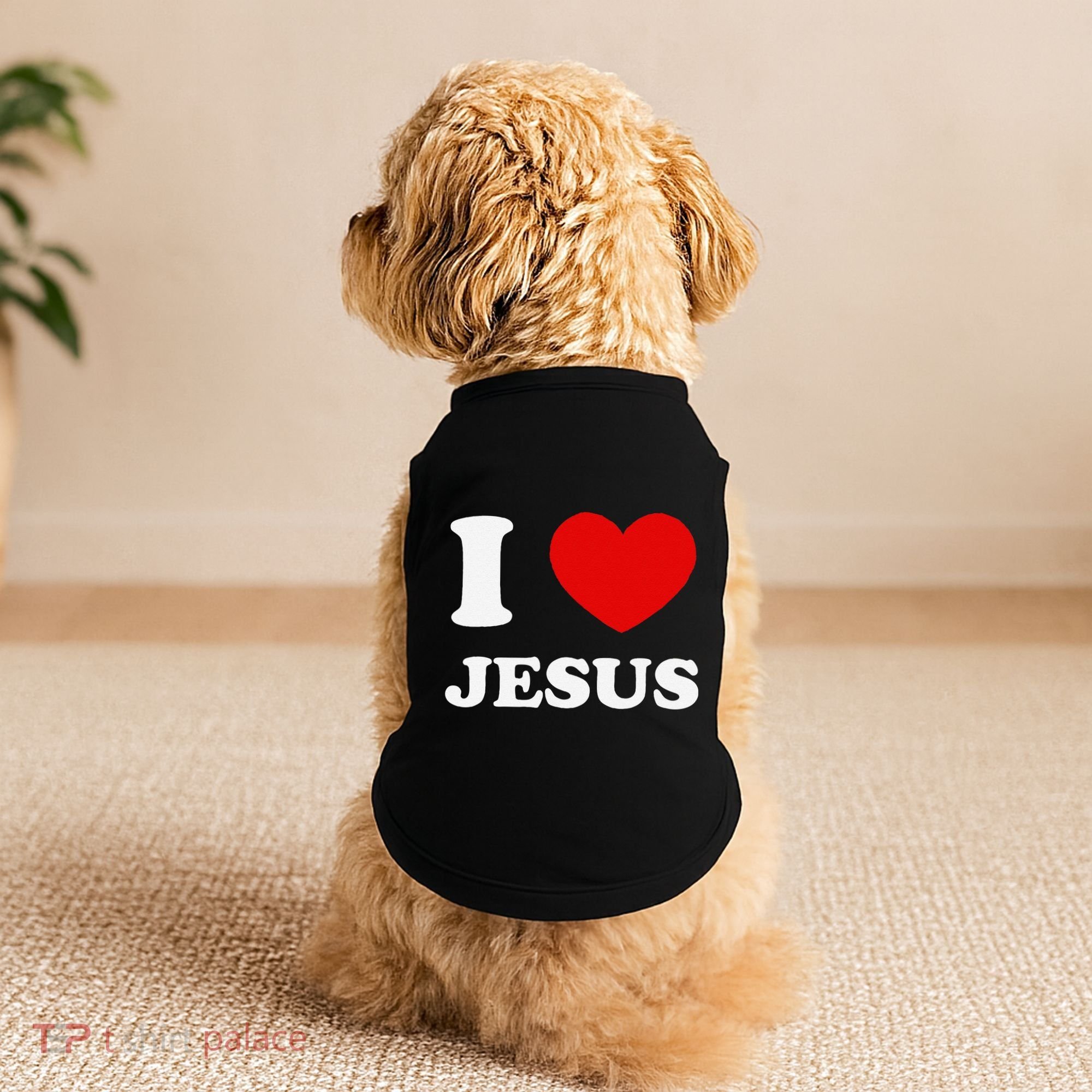 I Love Jesus I Heart Jesus Funny Jesus Doggie Tank