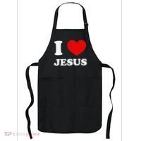 I Love Jesus I Heart Jesus Funny Jesus Apron thumb 0