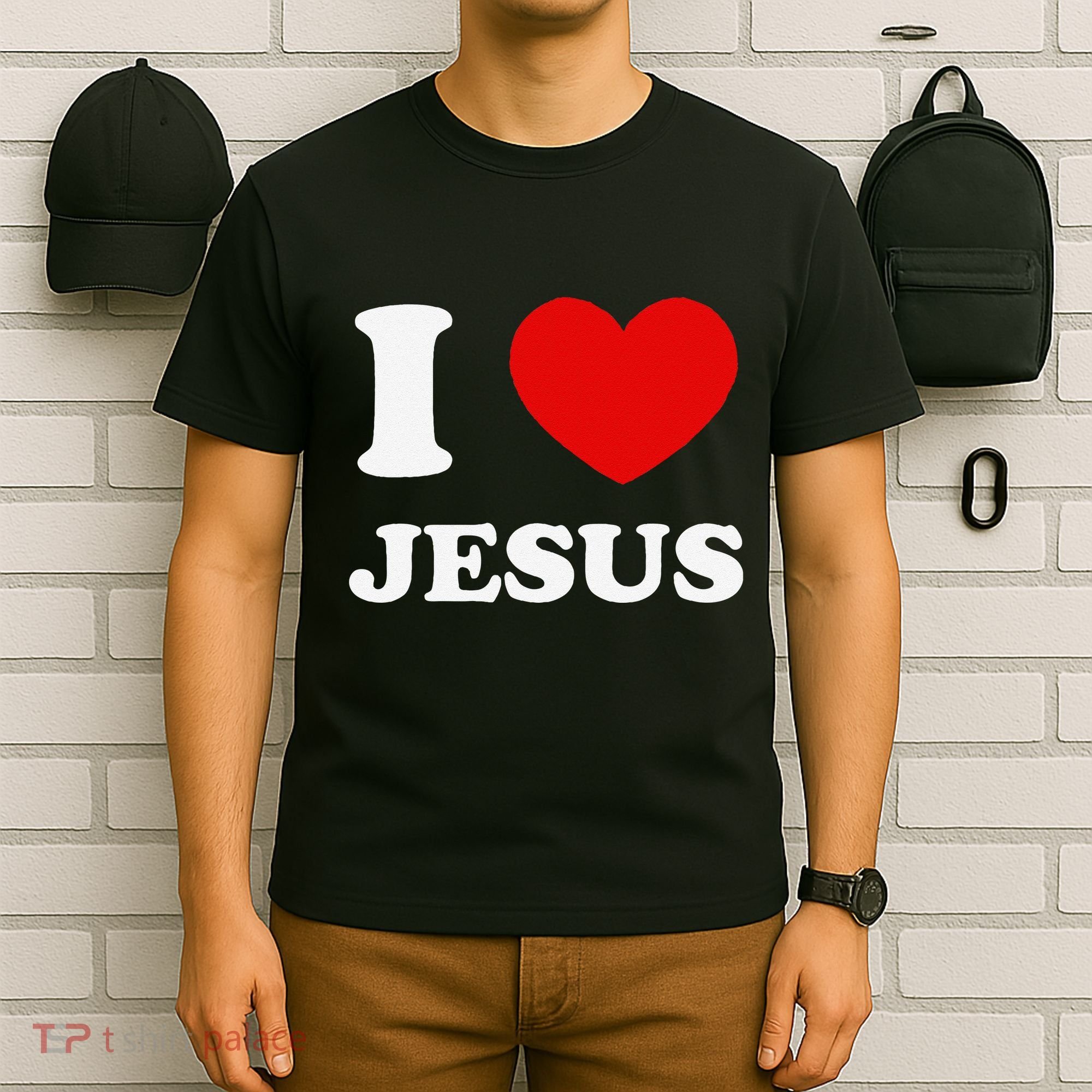 I Love Jesus I Heart Jesus Funny Jesus T-Shirt