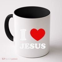 I Love Jesus I Heart Jesus Funny Jesus Coffee Mug thumb 0
