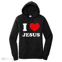 I Love Jesus I Heart Jesus Funny Jesus Women's Hoodie thumb 0