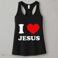 I Love Jesus I Heart Jesus Funny Jesus Women's Tank Top thumb 3