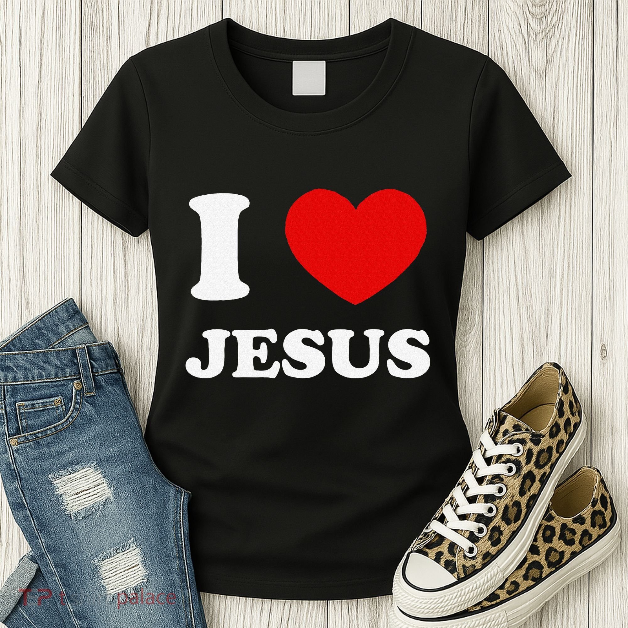 I Love Jesus I Heart Jesus Funny Jesus Women's T-Shirt