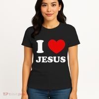 I Love Jesus I Heart Jesus Funny Jesus Women's T-Shirt thumb 4