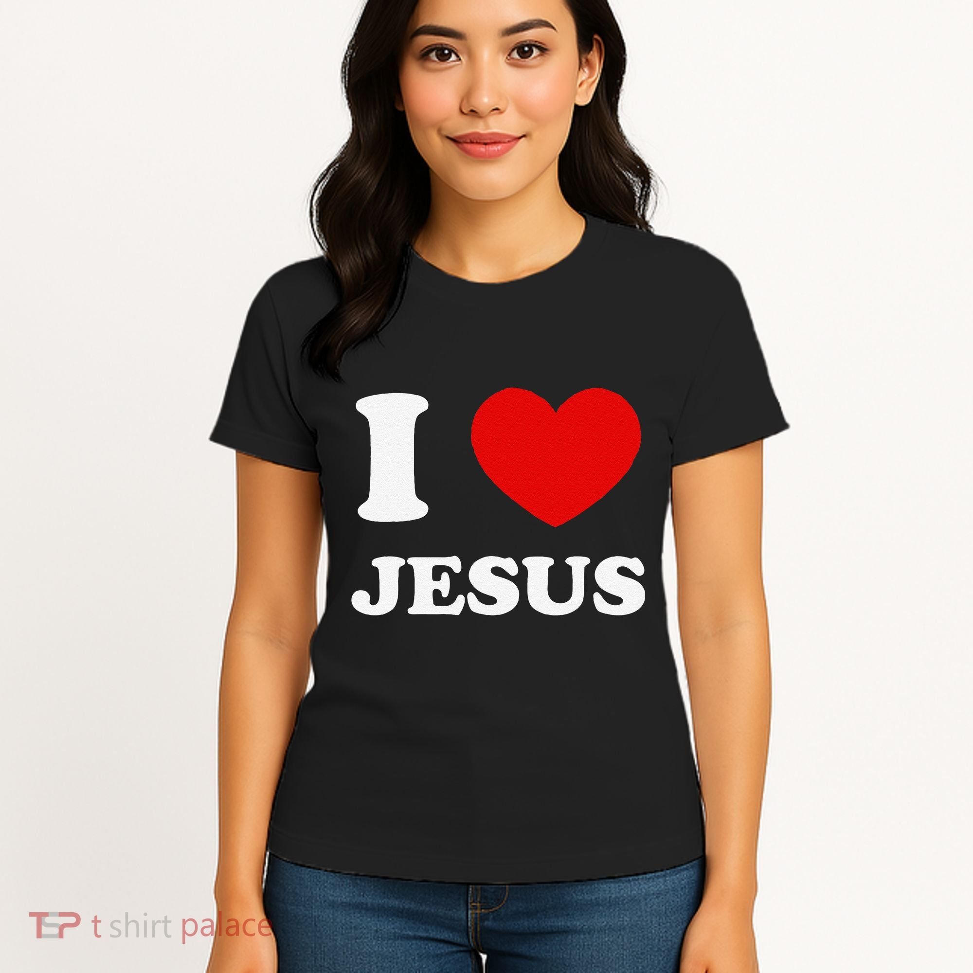 I Love Jesus I Heart Jesus Funny Jesus Women's T-Shirt