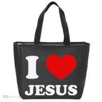 I Love Jesus I Heart Jesus Funny Jesus Tote Bag thumb 0