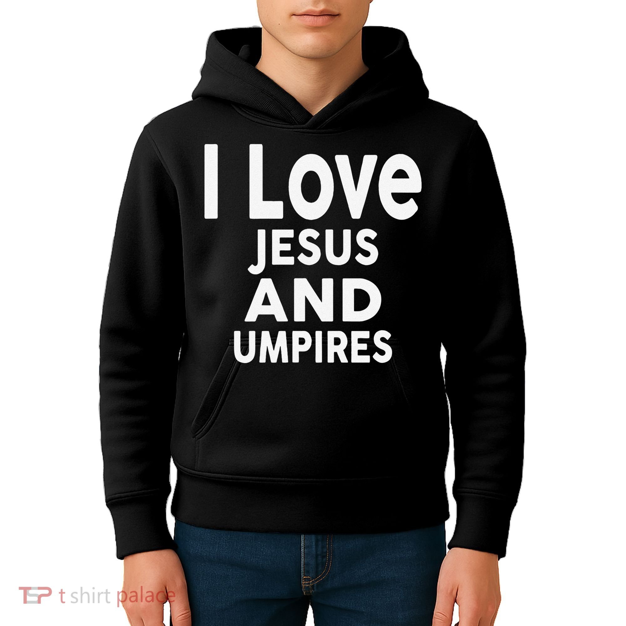 I Love Jesus And UMPIRES For UMPIRE Kids Hoodie