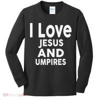 I Love Jesus And UMPIRES For UMPIRE Kids Long Sleeve Shirt thumb 0