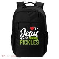 I Love Jesus And Pickles Funny Christian Backpack thumb 0