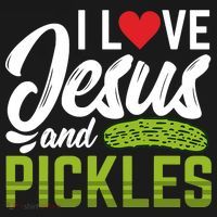I Love Jesus And Pickles Funny Christian Women's Hoodie thumb 2