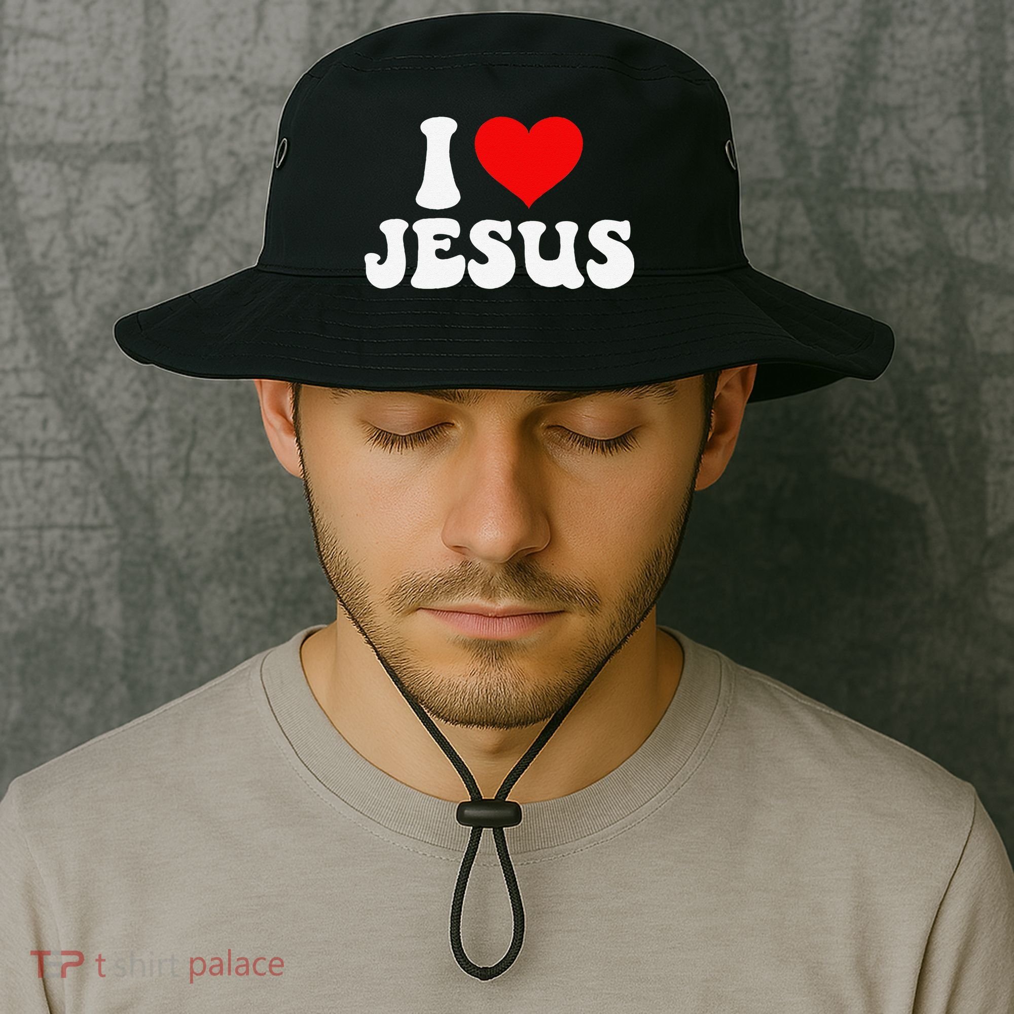 I Love Jesus Bible Christ Bucket Hat