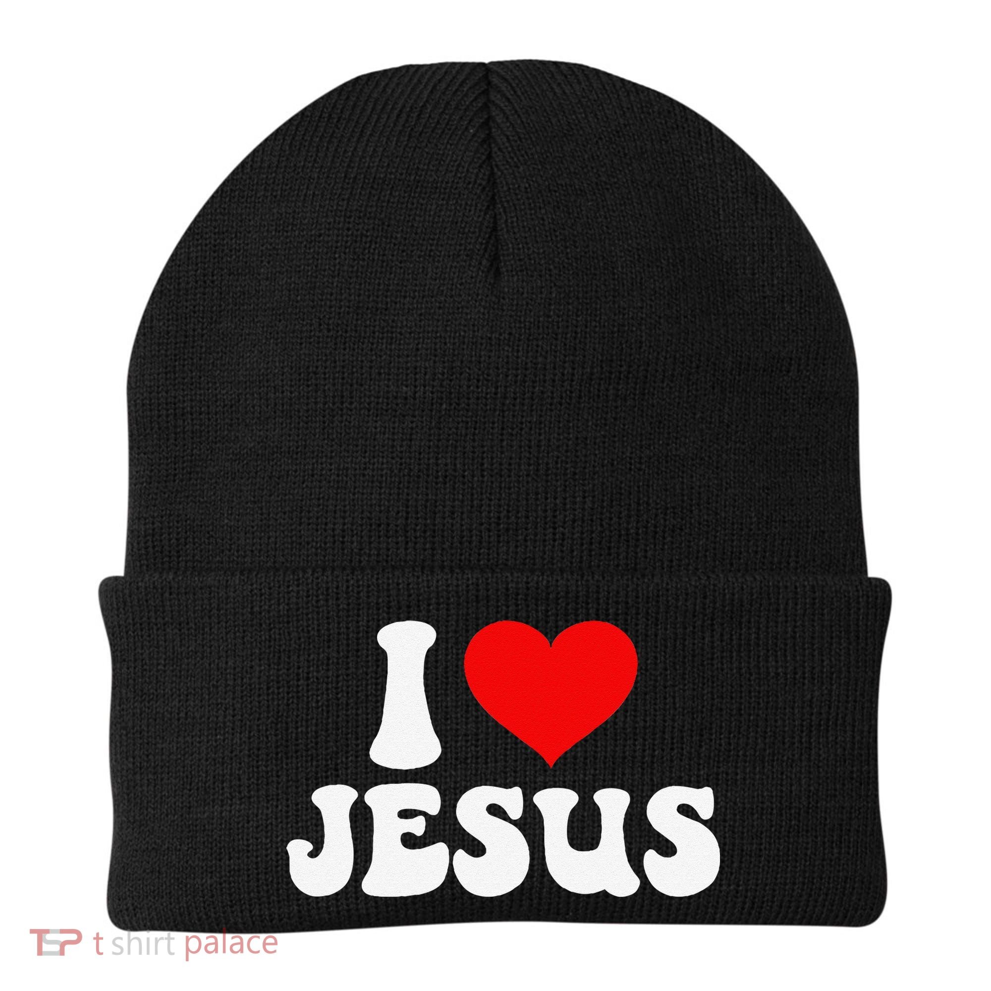 I Love Jesus Bible Christ Beanie