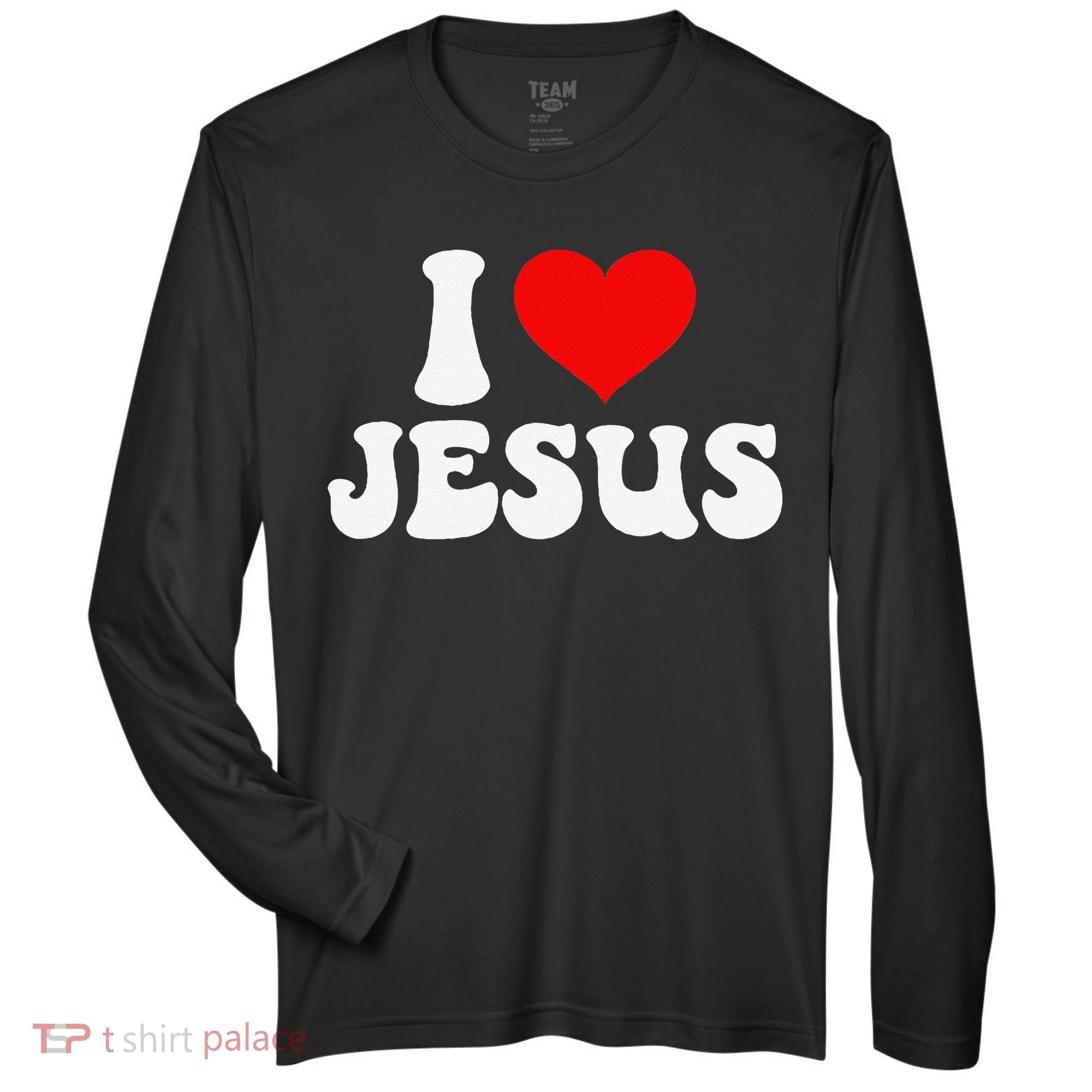 I Love Jesus Bible Christ Zone Performance Long-Sleeve T-Shirt