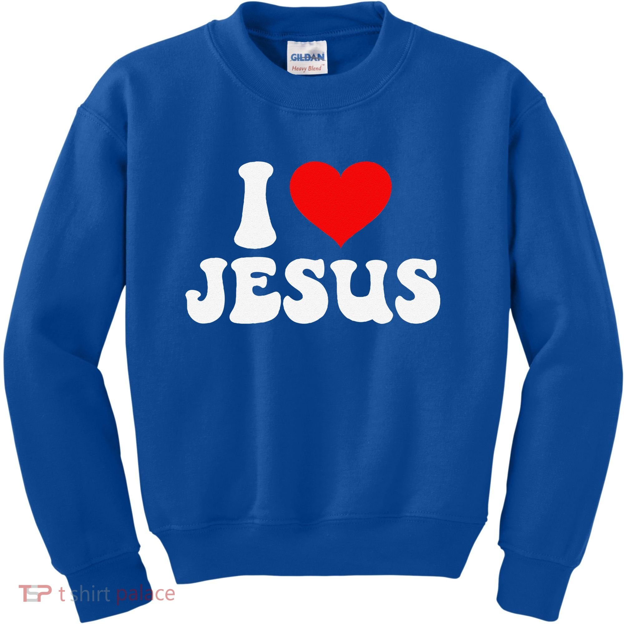I Love Jesus Bible Christ Kids Sweatshirt
