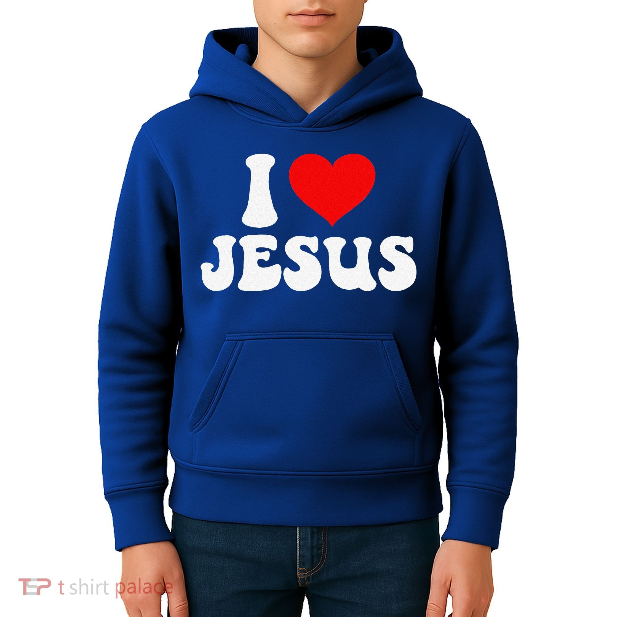 I Love Jesus Bible Christ Kids Hoodie