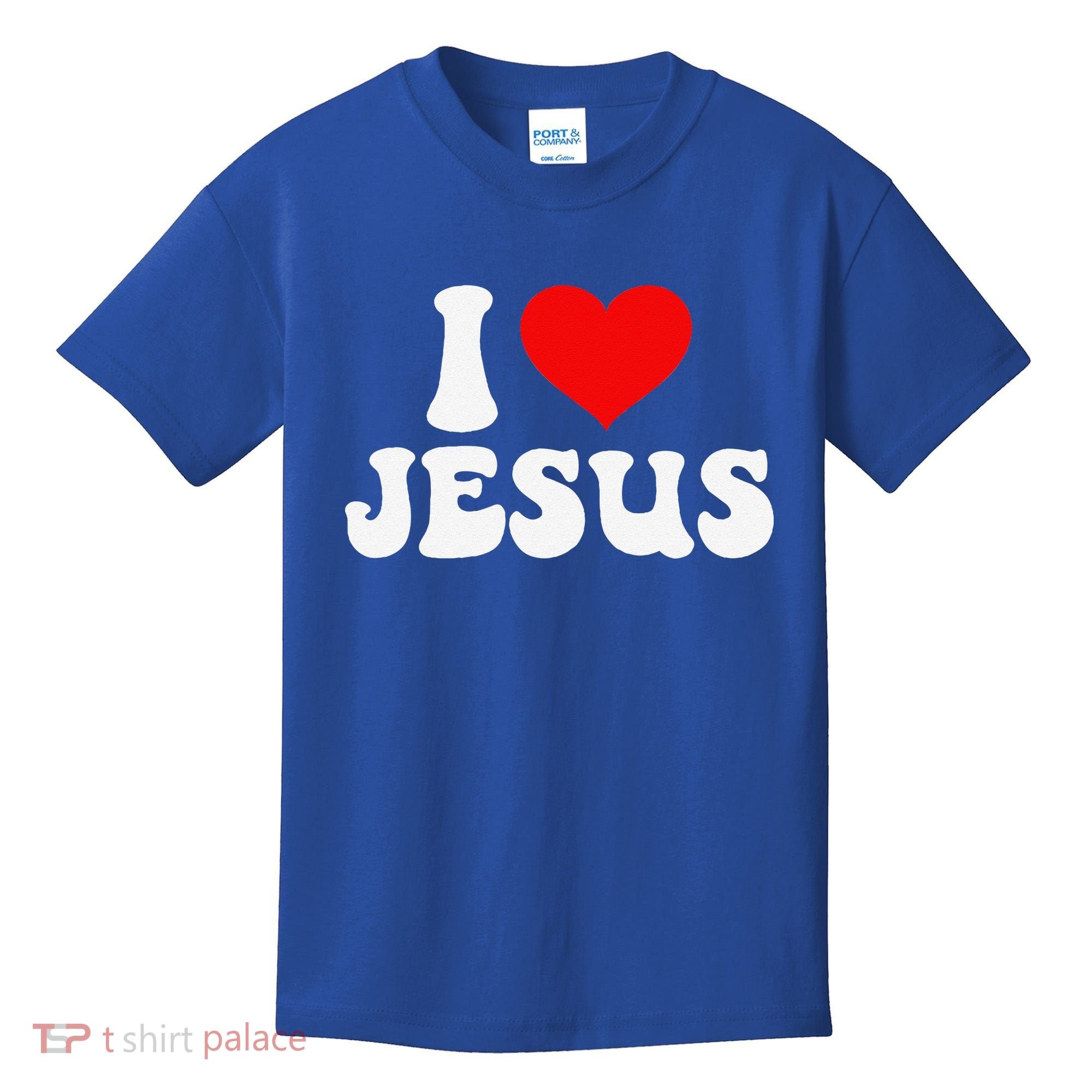 I Love Jesus Bible Christ Kids T-Shirt