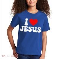 I Love Jesus Bible Christ Kids T-Shirt thumb 2