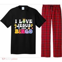 I Love Jesus And Bingo Christian Cross Board Games Pajama Set thumb 0