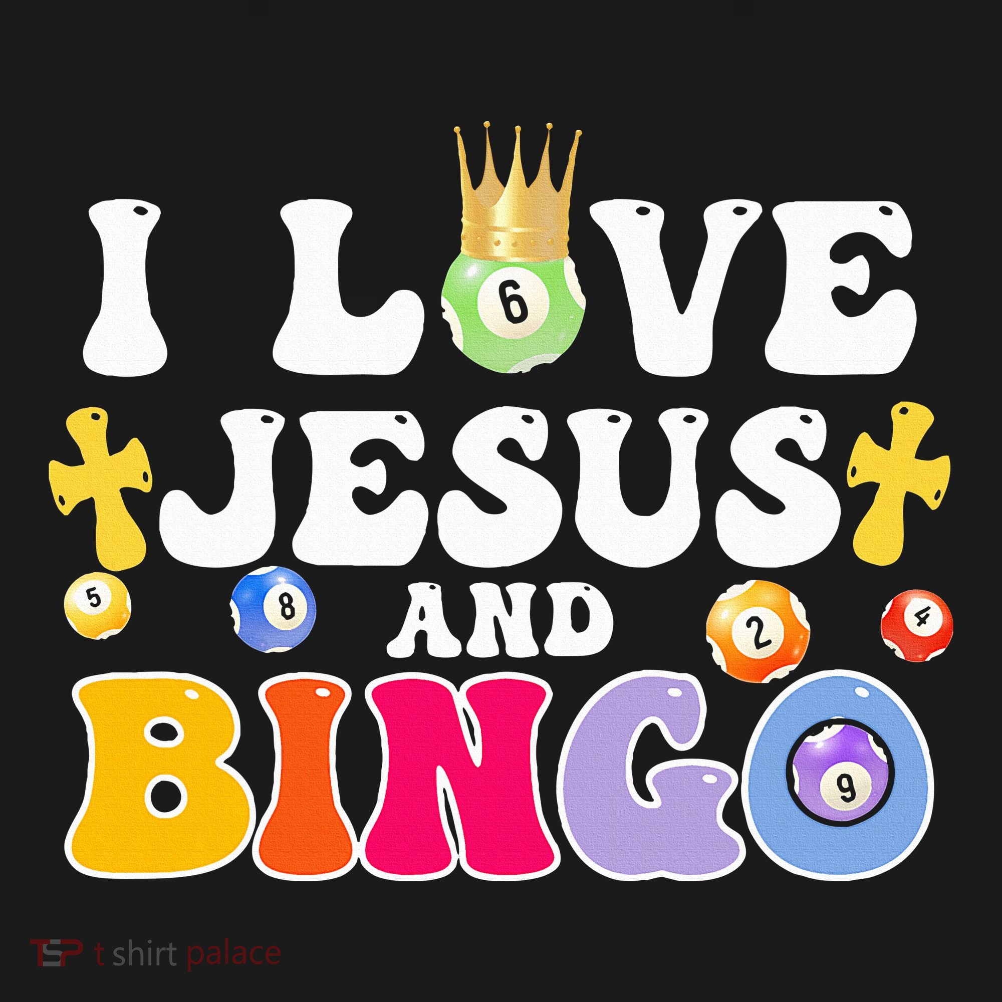 I Love Jesus And Bingo Christian Cross Board Games Women's Tank Top