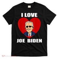 I Love Joe Biden Heart – Pro President Joe Biden T-Shirt thumb 0
