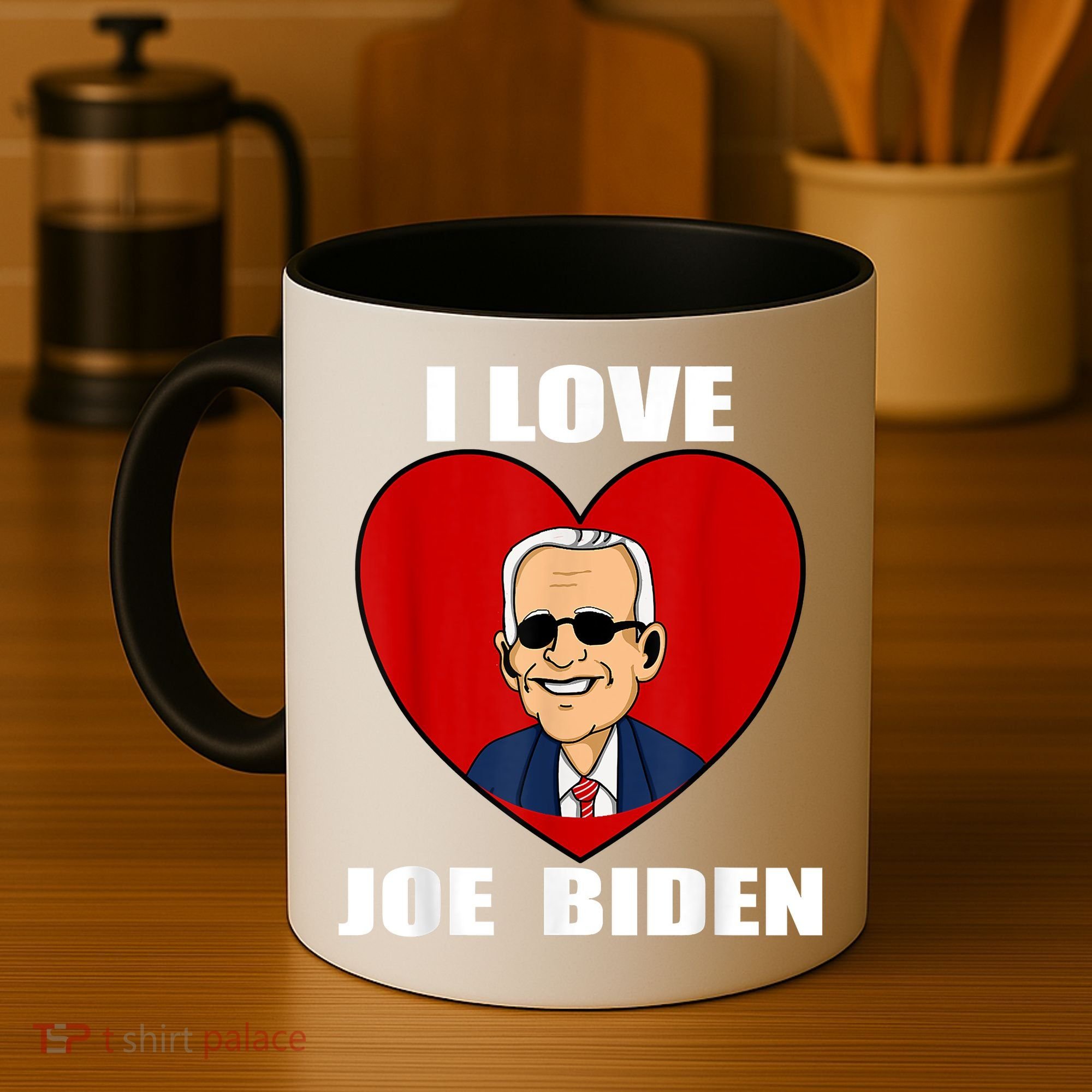I Love Joe Biden Heart – Pro President Joe Biden Coffee Mug