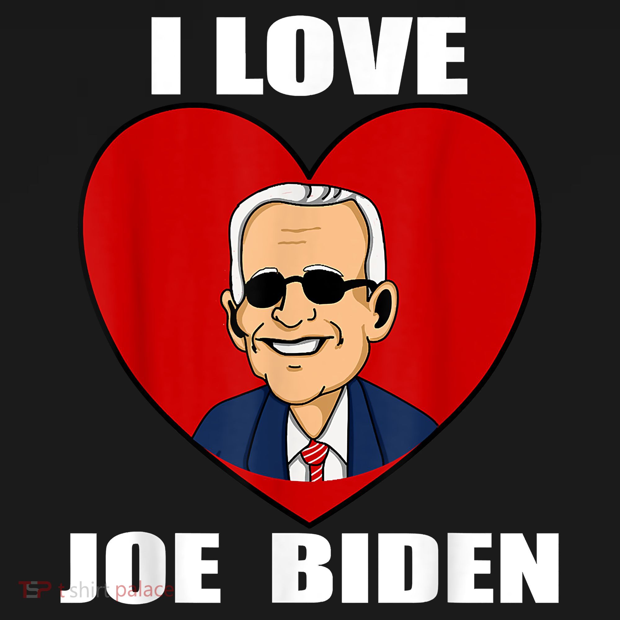 I Love Joe Biden Heart – Pro President Joe Biden Ornament