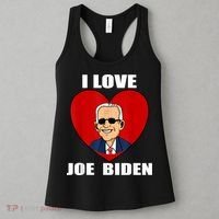 I Love Joe Biden Heart – Pro President Joe Biden Women's Tank Top thumb 3