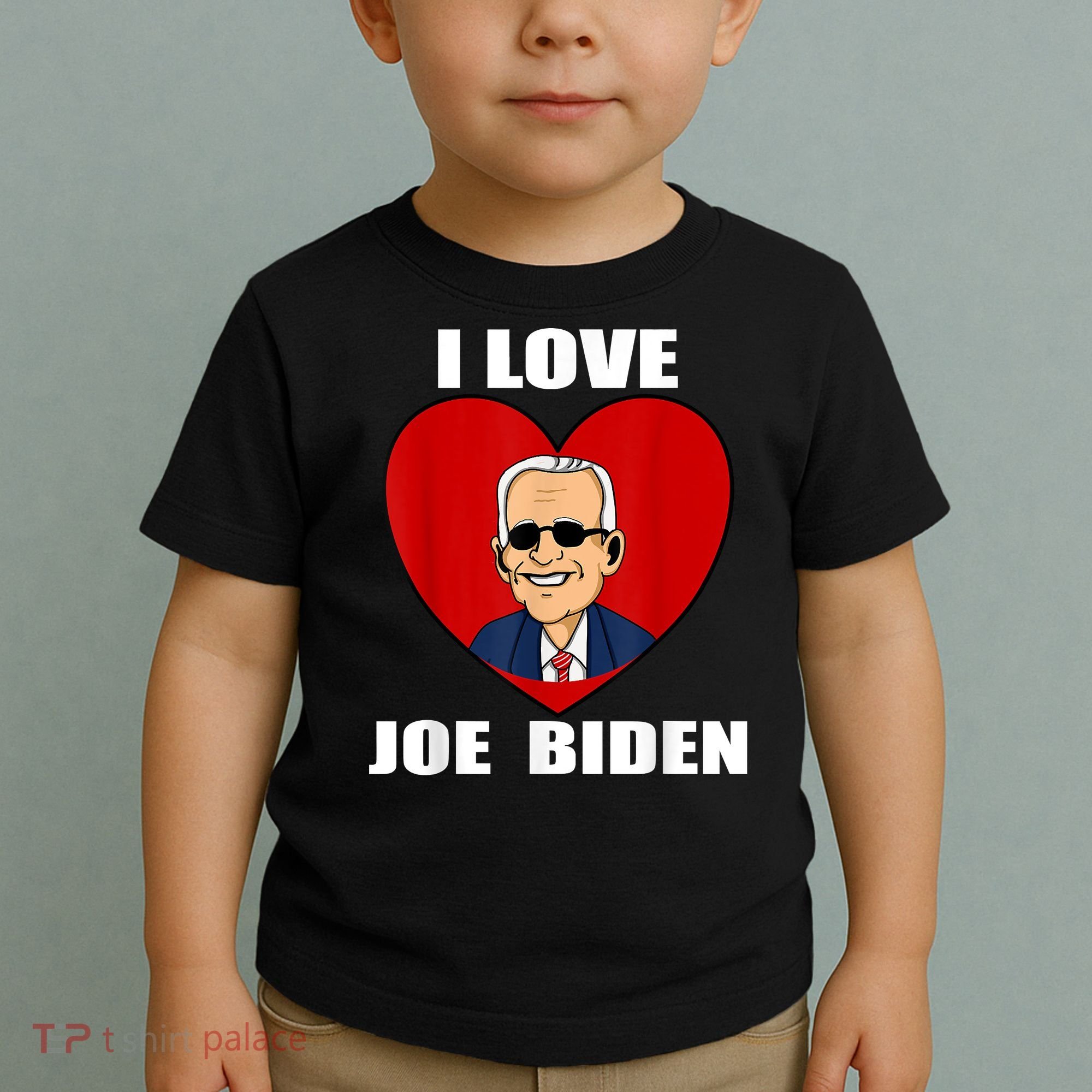 I Love Joe Biden Heart – Pro President Joe Biden Toddler T-Shirt