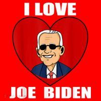 I Love Joe Biden Heart – Pro President Joe Biden Santa Hat thumb 1