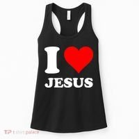 I Love Jesus My Lord, My King, My Savior Christian Christ Bible Women's Tank Top thumb 0