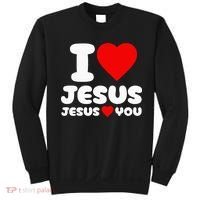 I Love Jesus And Jesus Loves You Christian Sweatshirt thumb 0