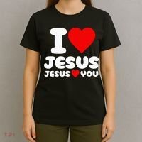 I Love Jesus And Jesus Loves You Christian T-Shirt thumb 4