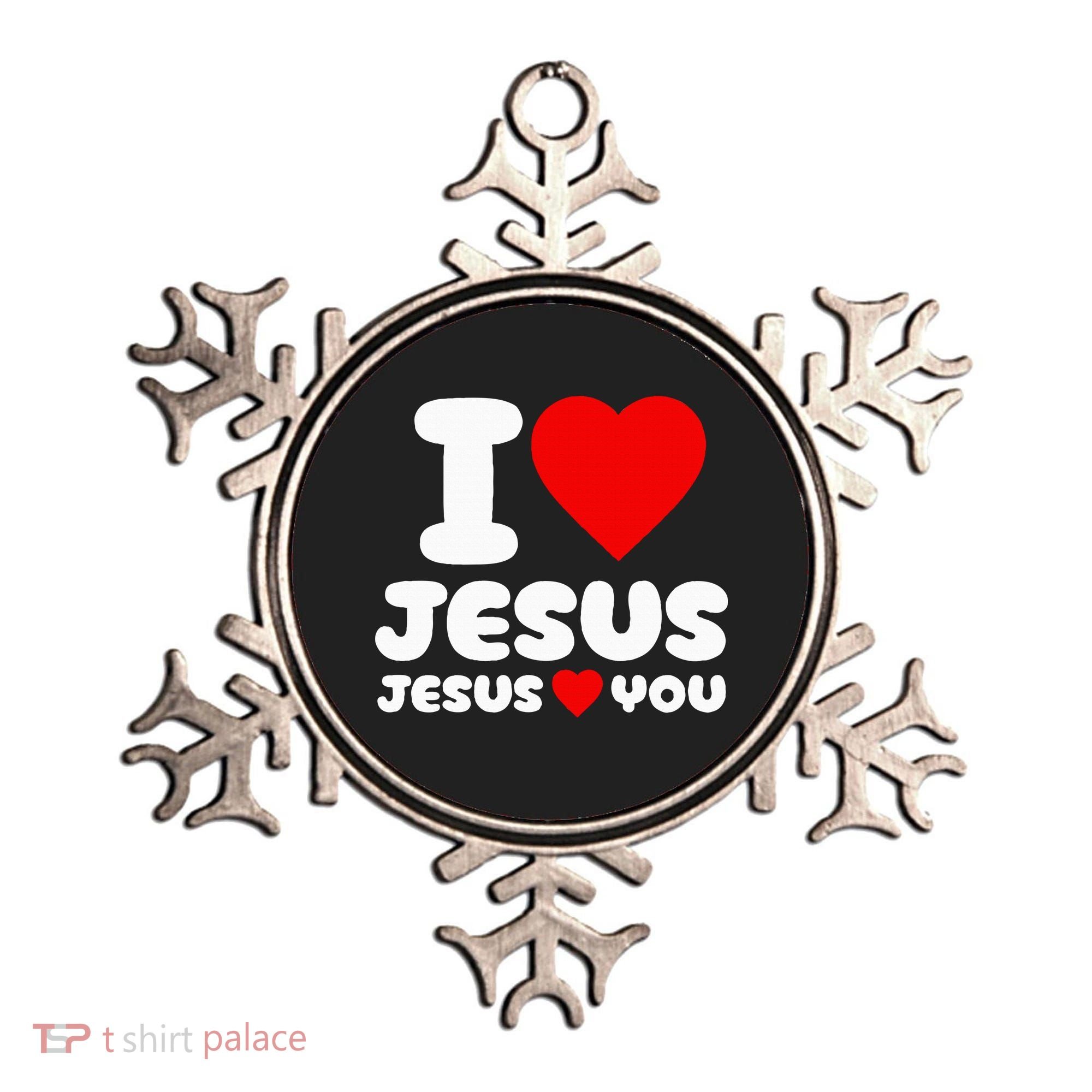 I Love Jesus And Jesus Loves You Christian Ornament
